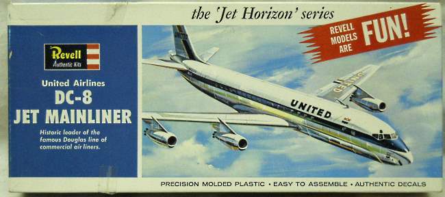 Revell 1/143 DC-8 Jet Mainliner United Airlines, H242-100 plastic model kit
